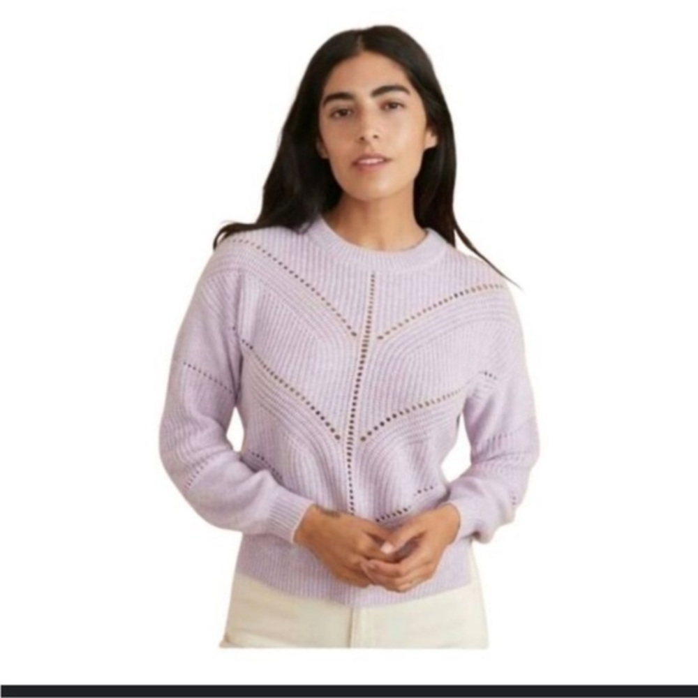 Marine Layer Olivia Crewneck Cashmere Blend Sweater
